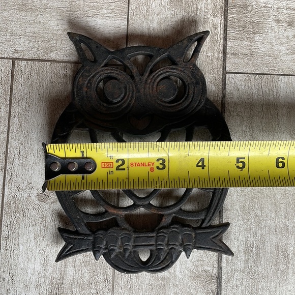 Vintage Cast Iron Owl Trivet - Picture 7 of 8